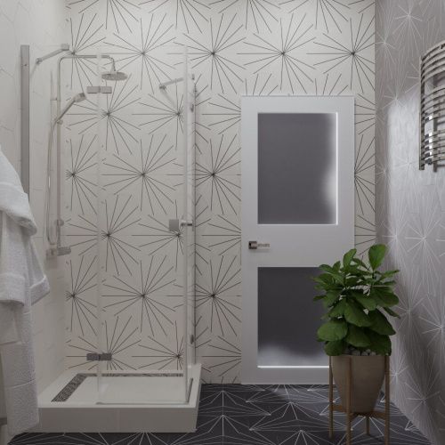 Душевой уголок Тритон Дека-Хром Щ0000054216 90х90 стекло прозрачное профиль хром без поддона - фото 4