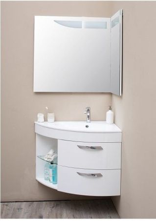 Зеркало с подсветкой De Aqua Трио Люкс 184504 90х90 подвесное