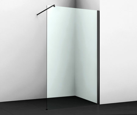 Душевая перегородка Wasserkraft Abens 20W 20W39 90х200 стекло прозрачное профиль черный