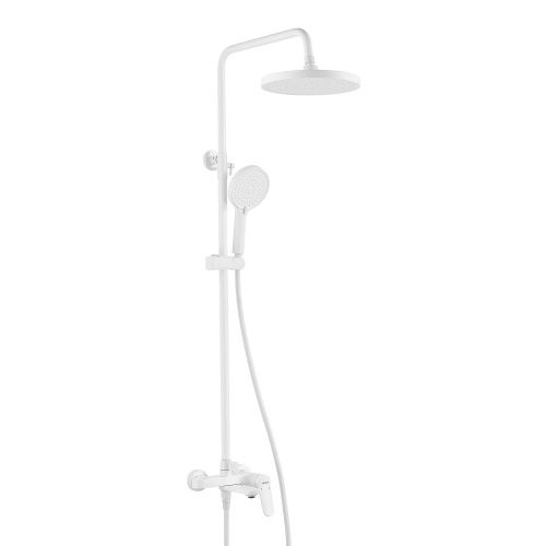 Душевая стойка Shevanik S4336C настенная цвет белый - фото 2