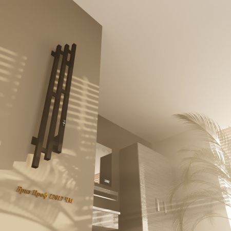 Полотенцесушитель электрический Altasan БризПроф БризПроф12017ЧМ 15х120 черный