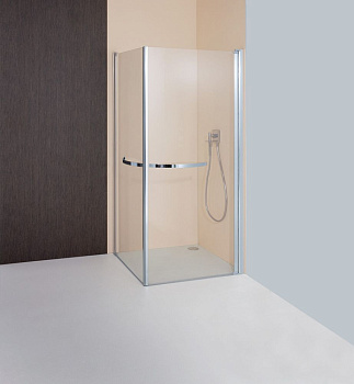 Душевая дверь Geoplatin4000 V290(K01) 90х190 стекло прозрачное профиль хром матовый