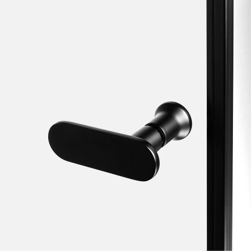 Душевой уголок New Trendy NEW SOLEO Black D-0239A/D-0116B 90х100 стекло прозрачное профиль черный - фото 4