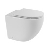 Унитаз приставной BelBagno SFERA-R BB2141CBR/BB870SC белый с сиденьем микролифт безободковый каскадный смыв