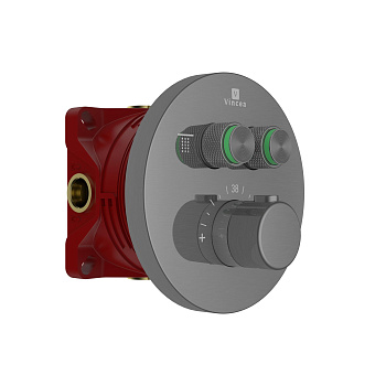 Смеситель для душа Vincea VSCV-322T-MGM встраиваемый в стену вороненая сталь