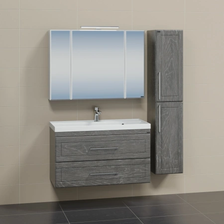 Тумба под раковину СанТа Венера 221022 100х40 подвесная цвет серый