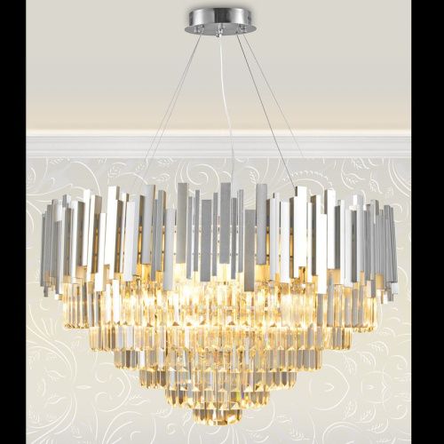 Люстра подвесная Natali Kovaltseva VERTIGO (ВЕРТИГО) VERTIGO 81440/12C SILVER - фото 2