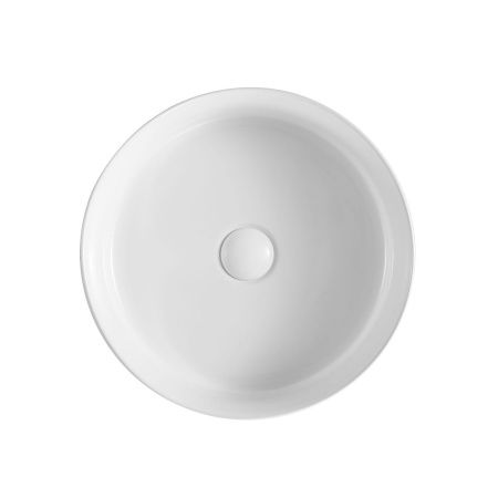 Раковина из сантехнического фаянса Grossman GR-3060 40х40 накладная цвет белый без отверстий под смеситель