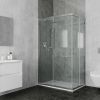 Душевой уголок Ambassador Kingston 14011121 100х90 стекло прозрачное профиль хром без поддона