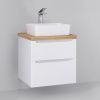 Тумба под раковину Jorno WOOD wood.01.60/P/W 60х50 подвесная цвет белый