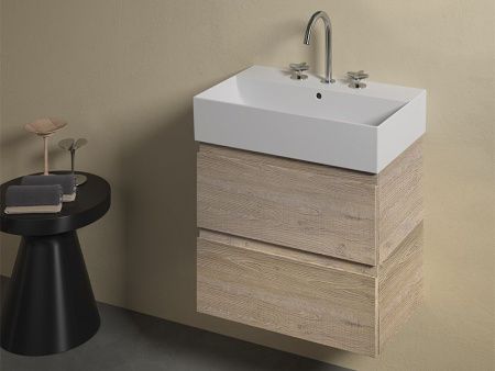 Раковина из сантехнического фаянса Hatria BAHIA_13 BH0600365011TS0 60х40 подвесная цвет белый