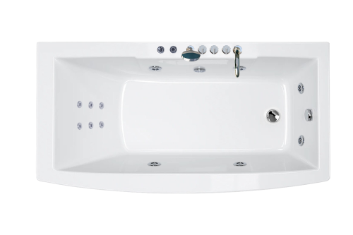 Ванна акриловая гидромассажная Royal Bath FATO RB326100CO 170х85 пристенная прямоугольная с каркасом - фото 2 Ванна акриловая гидромассажная Royal Bath FATO RB326100CO 170х85 пристенная прямоугольная с каркасом - фото 2