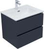 Тумба под раковину Aquanet Вега 2.0 00337947 58х47х50 подвесная цвет синий