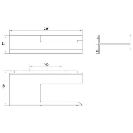Бумагодержатель Emco Aura 8500 134 00