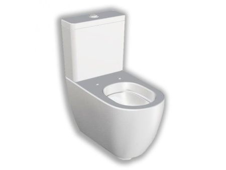 Чаша унитаза напольная Hatria FUSION Y1ZB01 цвет белый без сиденья безободковая душевой смыв