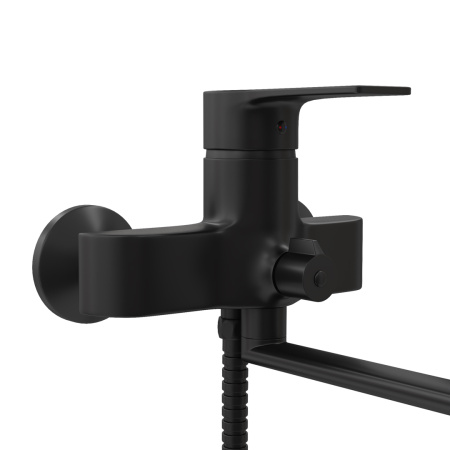 Смеситель для ванны Teymi T10267 настенный черный матовый