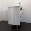 Тумба с раковиной Comforty Никосия 00-00005793CF 70х50 напольная цвет серый