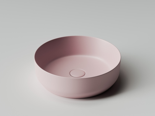 Раковина из сантехнического фарфора Ceramica Nova ELEMENT 39 см CN6022MP накладная цвет розовый матовый - фото 4