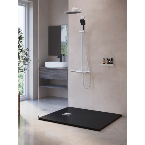 Душевой поддон RGW Stone Tray 16152910-02 100x90  искусственный камень серый - фото 2