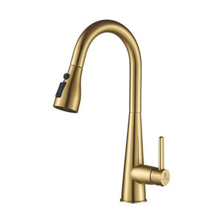 Смеситель для кухни Shevanik S363G на мойку золото
