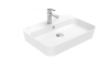 Раковина из сантехнического фарфора Creavit Loop LP061-00CB00E-0000 60х50 накладная цвет белый 1 отверстие под смеситель
