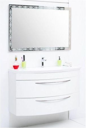 Тумба с раковиной De Aqua Лонг 00187921 120х50 подвесная цвет белый