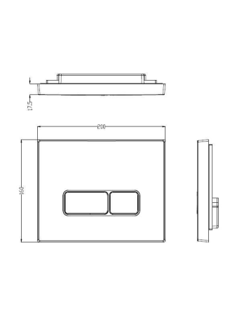 Клавиша смыва механическая WeltWasser WW INS 10000010233 цвет белый