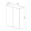 Шкаф LeMark Buno LM04B60SH 60х80 подвесной цвет белый