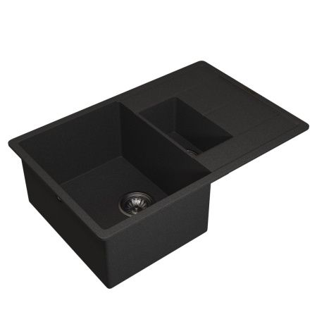 Кухонная мойка Uperwood Quartz Premium UPD-05 3910202119 80х50 цвет черный поверхность матовая