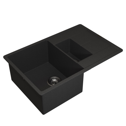 Кухонная мойка Uperwood Quartz Premium UPD-05 3910202119 78x51 цвет черный матовый - фото 2