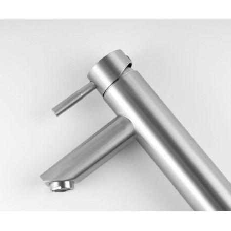 Смеситель для раковины Knotlor STREAMLINE SS-04/01 на столешницу нержавеющая сталь