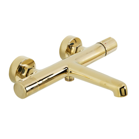 Смеситель BelBagno UNO UNO-VASM-ORO настенный золото без термостата