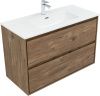 Тумба под раковину Aquanet Милан 00336380 100х50 подвесная цвет коричневый