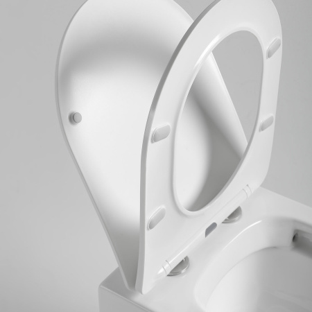 Унитаз подвесной Vincea Piatti VT1-11S белый с сиденьем микролифт безободковый душевой смыв