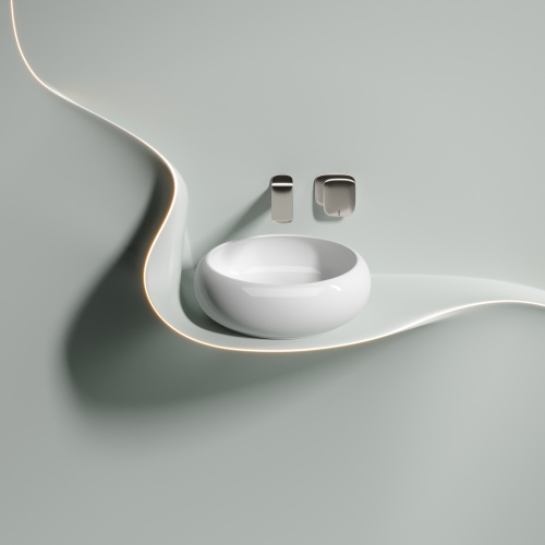 Раковина Ceramica Nova ELEMENT 36 см CN6050 накладная цвет белый - фото 2