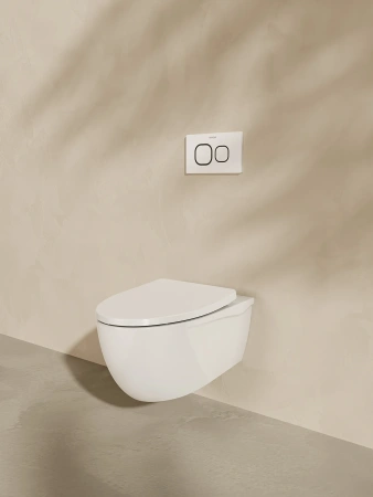 Чаша унитаза подвесная Arrow AHB2162H цвет белый без сиденья безободковая каскадный смыв