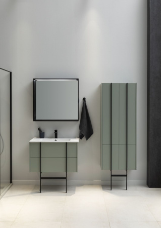 Тумба под раковину Allen Brau Reality 1.32007.CGM 100х46х50 подвесная цвет зеленый/серый