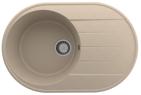 Кухонная мойка Ulgran Quartz Nora 750-03 75х50 цвет бежевый
