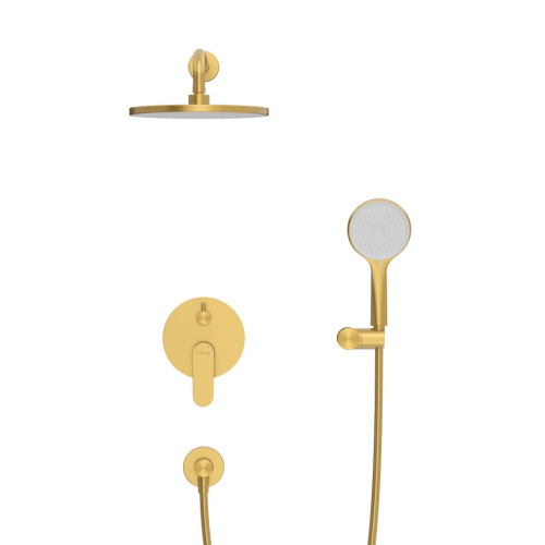 Душевая система Cezares STYLUS STYLUS-DSET-BORO встраиваемая цвет брашированное золото - фото 3