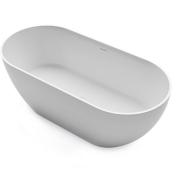 Ванна из искусственного камня Gruppo Treesse CLIVIA V446BL 160х75 отдельностоящая овальная