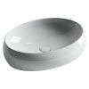 Раковина из сантехнического фарфора Ceramica Nova ELEMENT CN5033 60х40 накладная цвет белый без отверстий под смеситель