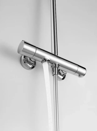 Душевая стойка Arrow AG3318CP настенная цвет хром с термостатом