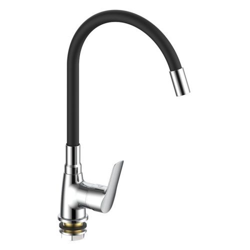 Смеситель для кухни Voda Spring SG519B на мойку черный/хром - фото 2