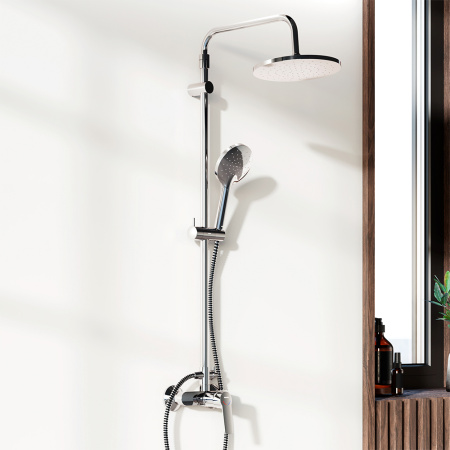 Душевая стойка Damixa Jupiter 977710000 настенная цвет хром