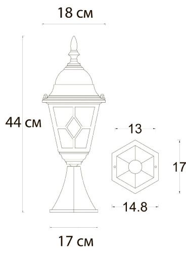 Ландшафтный светильник Arte Lamp Madrid (Мадрид) A1541FN-1BN - фото 2