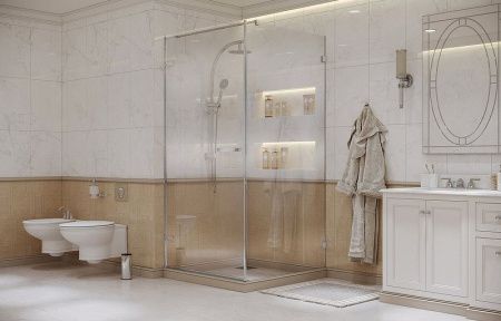 Душевой уголок Ambassador Abner 10011102L 100х100 стекло прозрачное профиль хром без поддона