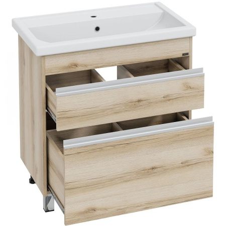 Тумба под раковину СанТа Уран 700389 80х50 напольная цвет коричневый