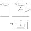 Раковина керамическая Kerama Marazzi PIANO PI.wb.85 90х50 подвесная цвет белый 1 отверстие под смеситель