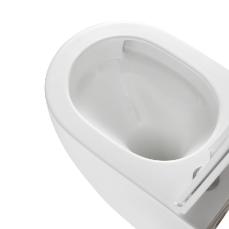 Унитаз подвесной Grossman Торнадо GR-4411MSQ белый матовый с сиденьем микролифт безободковый смыв торнадо