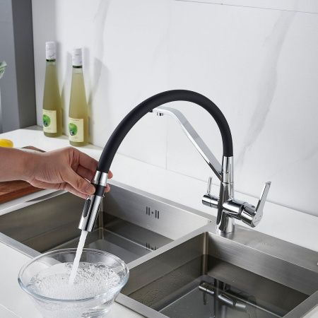 Смеситель для кухни Shevanik S278 на мойку хром